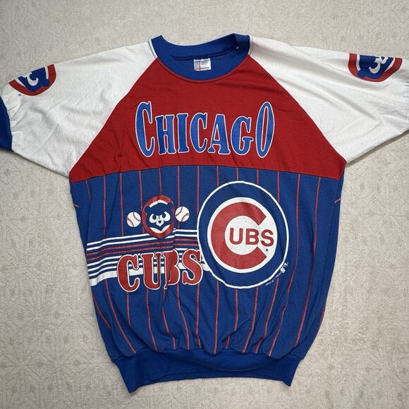 Vintage 1990 Chicago Cubs All Over Printed size XLarge T-Shirt, Garan Inc. 1990 - Picture 1 of 11